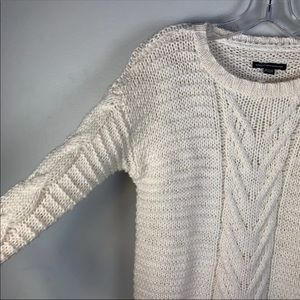 American Eagle Ivory Knit Sweater